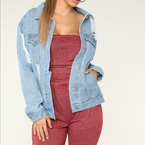 Distressed Denim Jacket